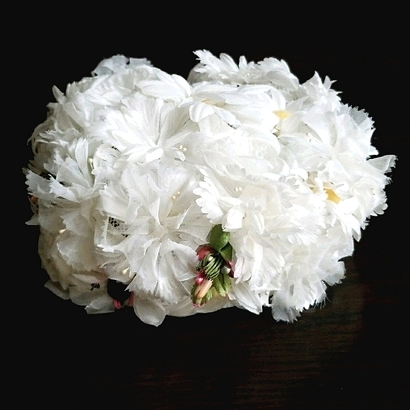 Vintage Mid Century 1950's Signed Jane Morgan Daisy Pill Box Hat - Picture 15 of 15